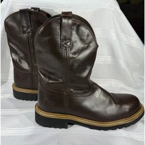 Noble Outfitters Brown Steel Toe Work Boots Mens Size 11.5